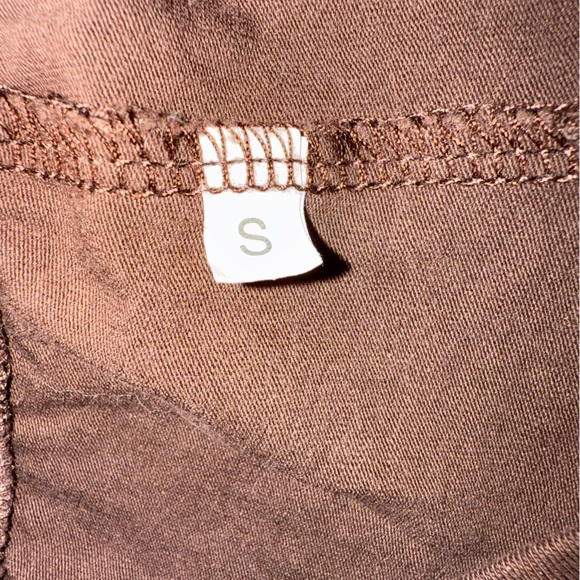 Brown Stretchy Soft Long Sleeve Top + Flare Pant (2-piece set!) - Size Small - Picture 3 of 11